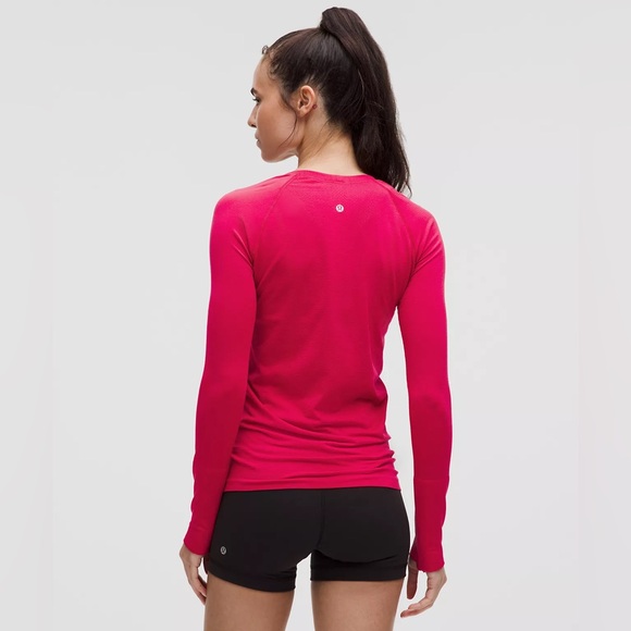 Swiftly Tech Long-Sleeve Shirt 2.0 Hip Length - Pink Dragonfruit - Size 4 - Picture 3 of 11